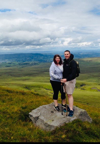 Hiking to the top of the Cuilcagh Mountains in Ireland