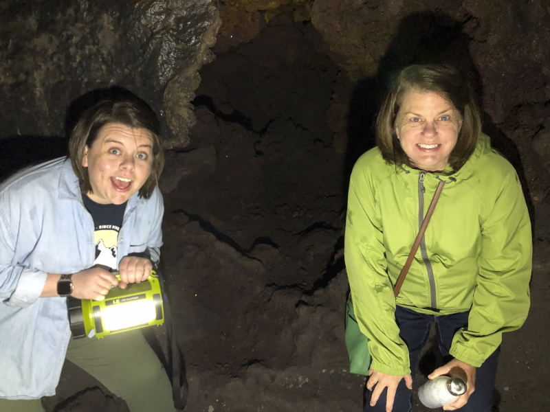 Kathryn and Her Mom at Ape Cave