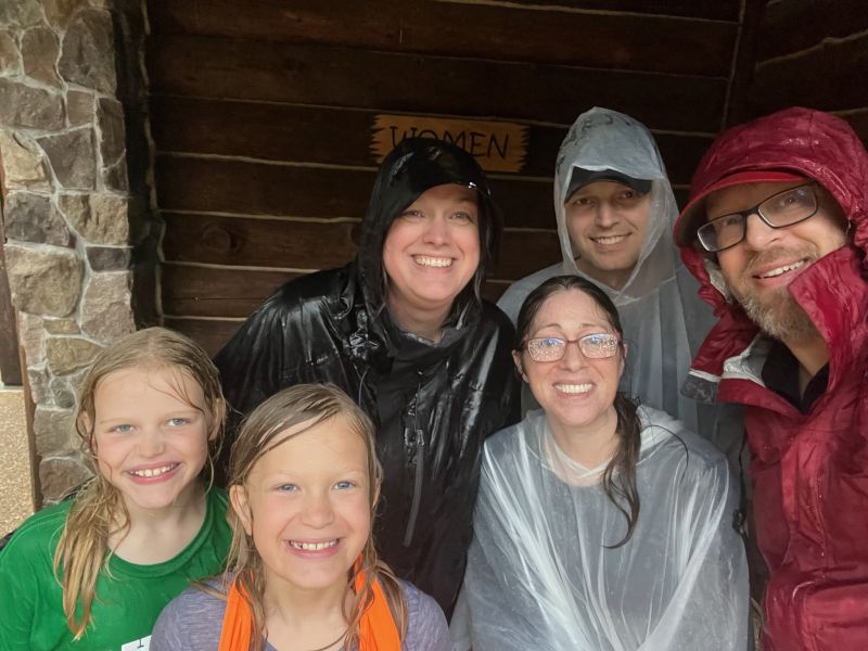 Spending a Rainy but Fun Day with Dave's Family