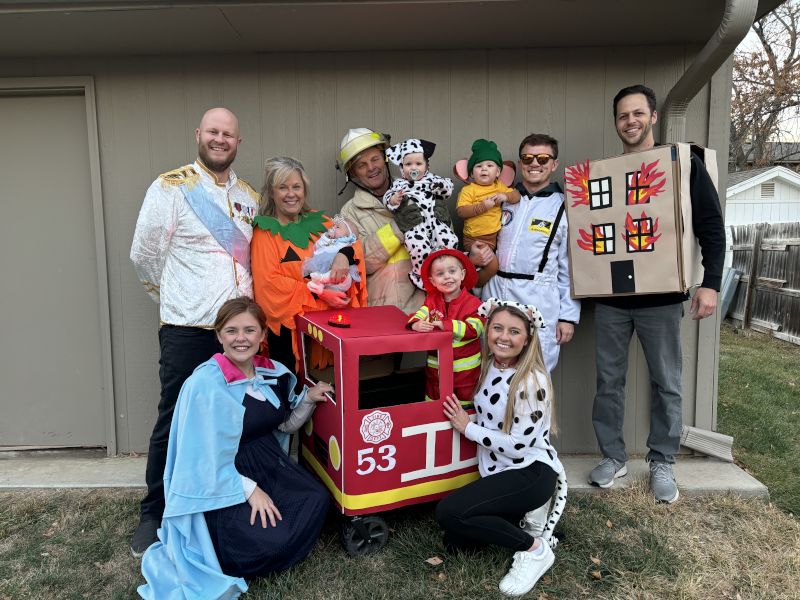 Trick-or-Treating With Emily's Family