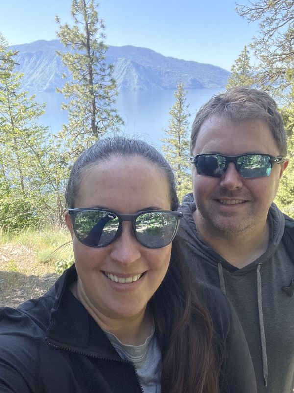 Enjoying the View of the Mountains