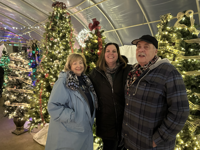 Amanda and her Parents Picking Out Xmas Trees