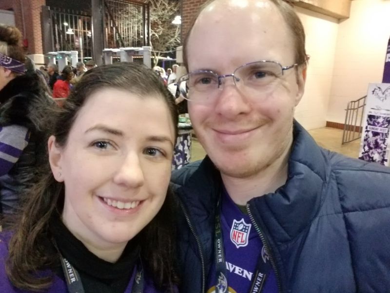 Selfie at a Football Game