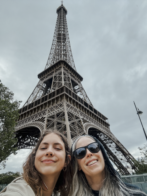 Michelle and Her Niece at the Eiffel Tower