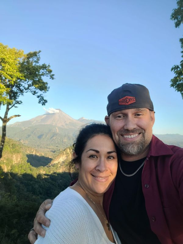 In Front of a Volcano in Mexico