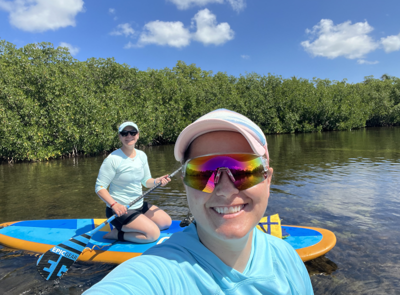 Having a Blast Paddleboarding