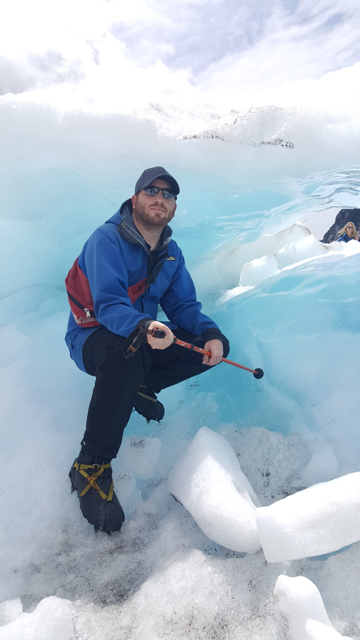 Paul exploring Glaciers