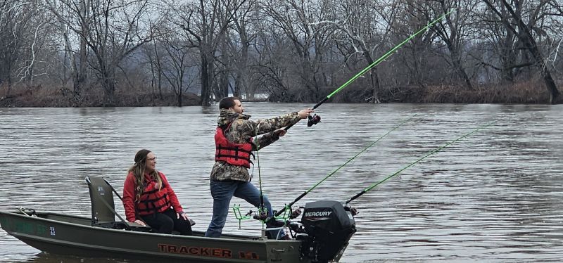 Fishing on a Boat