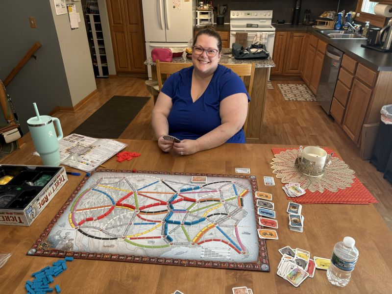 Kate Playing Board Games