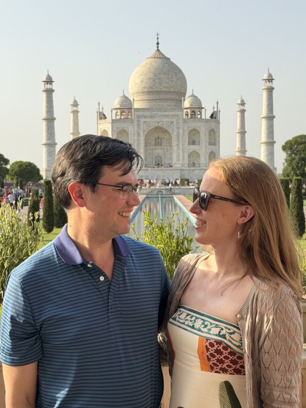 At the Taj Mahal