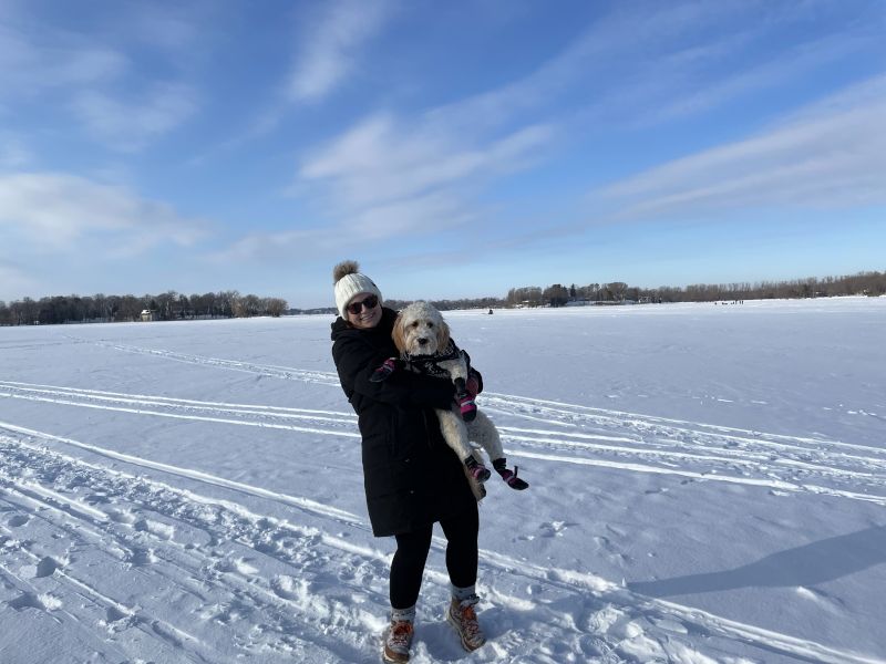 Walk with Darla on the Lake